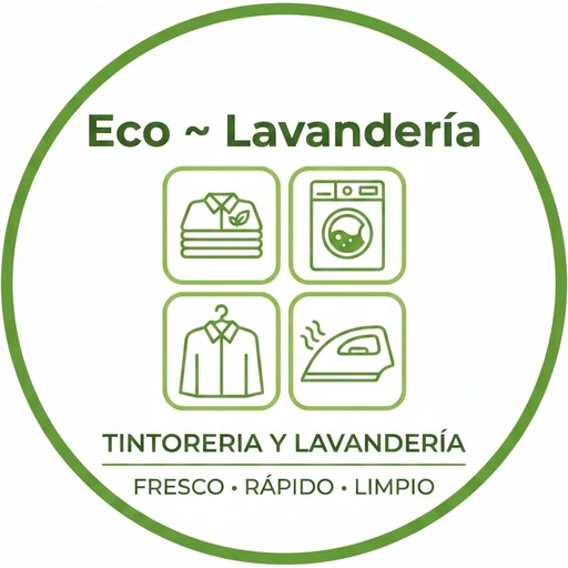 Logotipo de Eco Lavandería SC — tintorería y lavandería